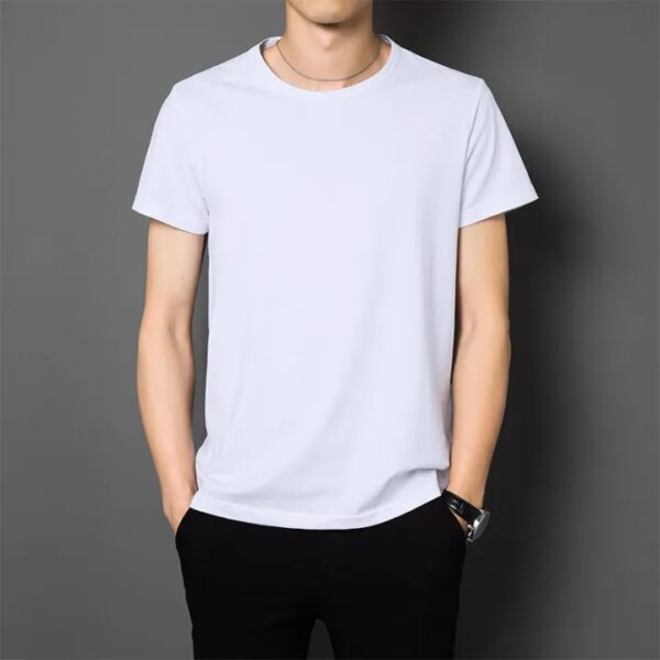 Plain White Jersey T-Shirts For Men's